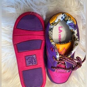 Vintage L.A.gear Toddler Size 8 Shoes Purple And Pink